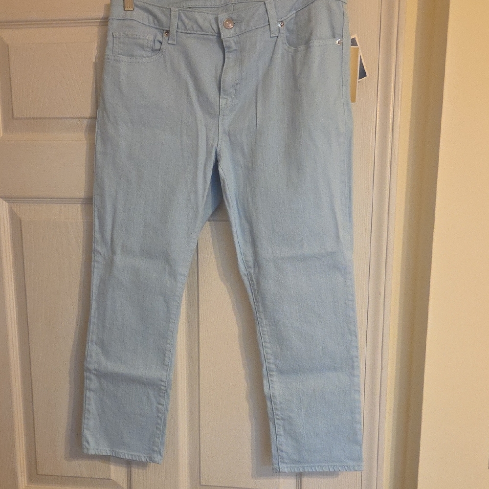 Michael Kors Sky Blue Straight Leg Jeans